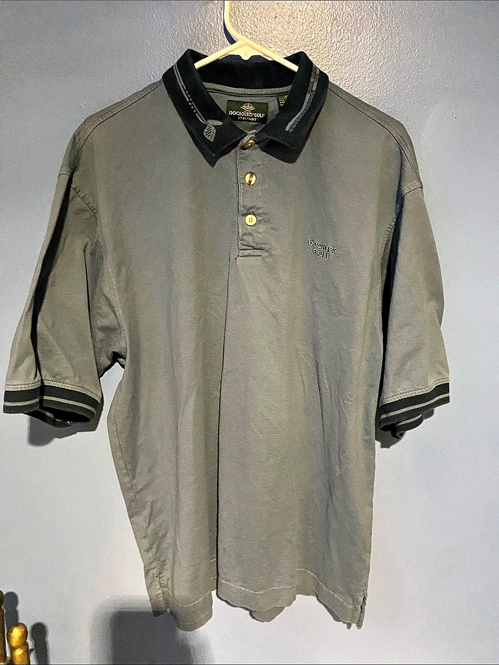 Mens XL Blue Dockers Polo Shirt